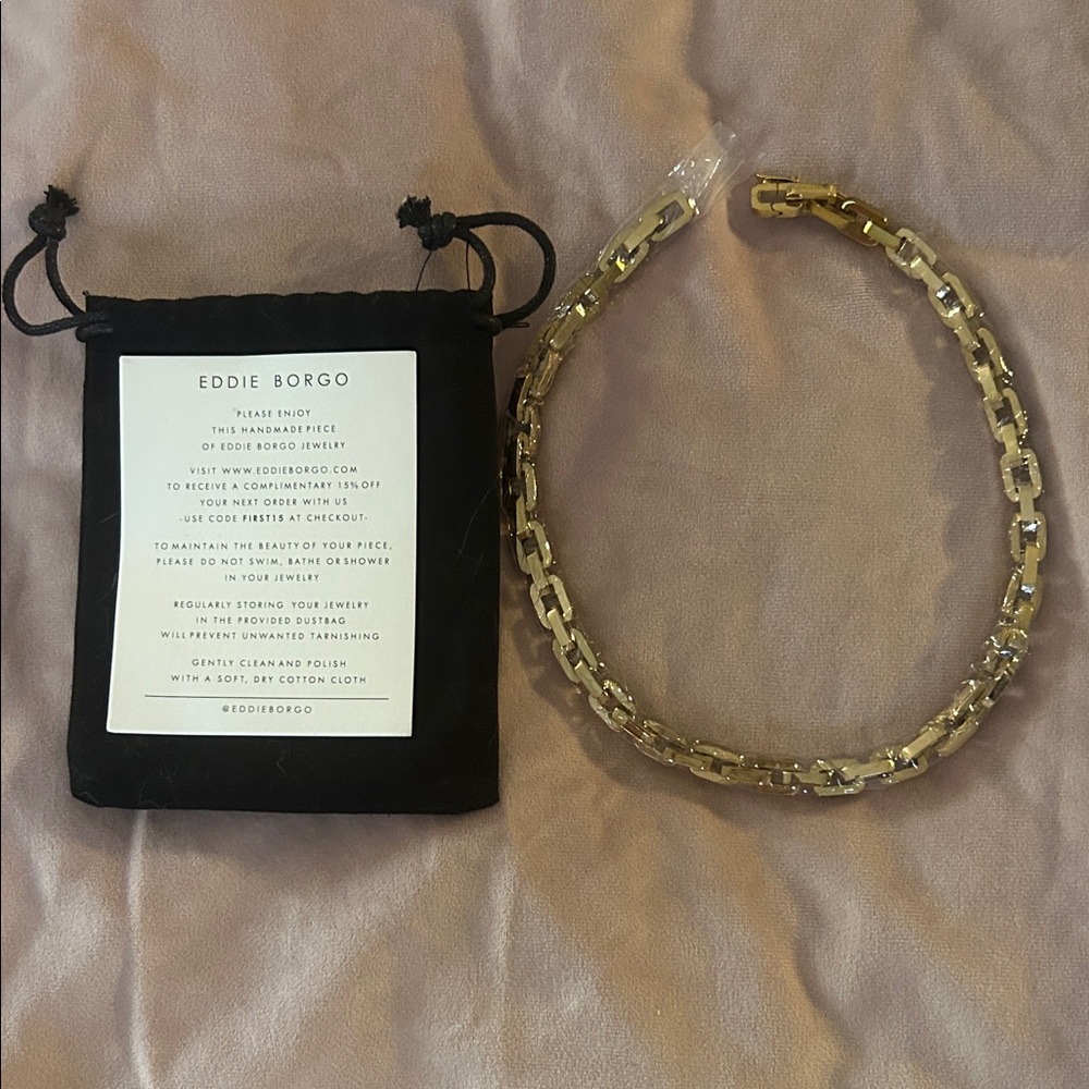 Eddie Borgo Polished Gold Chunky Link Necklace